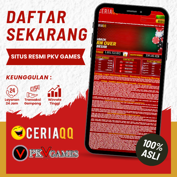CeriaQQ # Situs Judi QQ Pkv Games BandarQQ DominoQQ Qiu Qiu Online Resmi